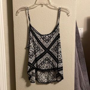 Black and white tank top